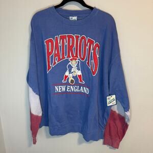 New England Patriots NFL 47 Brand Vintage Tubular Crew Neck Mens Size XL New NWT
